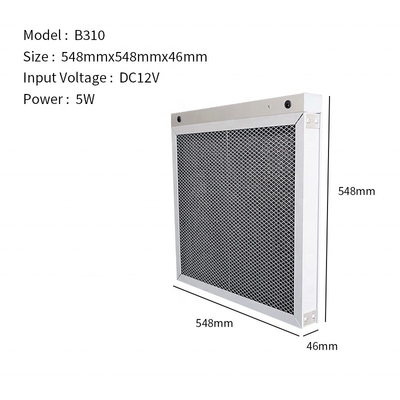 150mA-170mA 12V Filtro eletrônico para sistema de ar fresco AIR B310 corrente