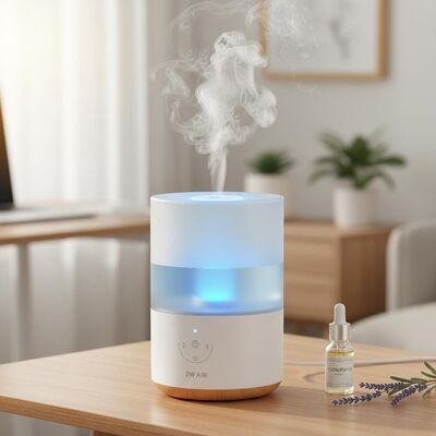 Bom preço Umidificador de ar ultra-sônico de 2w com modo de purificação de plasma Aromaterapia Adequado para escritório quarto e sala de estar on-line
